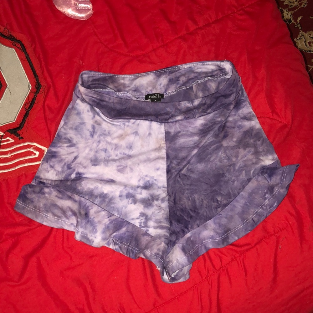 Rue21 Soft Purple Tie-Dye Shorts